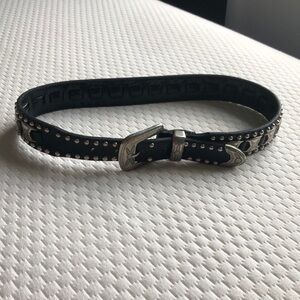 VINTAGE BLACK THICK BELT size 28